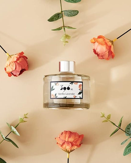 396 st. Peony Flower Reed Diffuser, Red Rose, 200ml(6.7oz) / Reed Diffuser Sets, Home Fragrance, Scented Oils, Home & Bathroom Décor