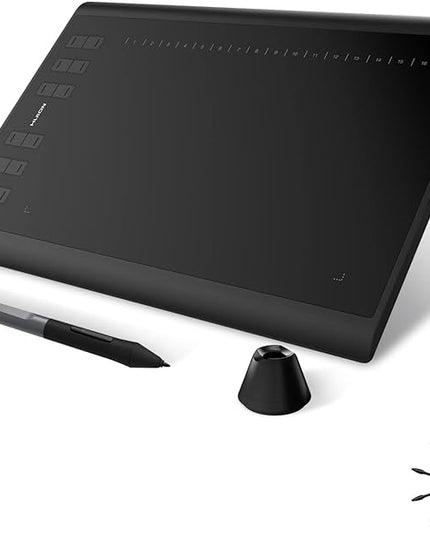 HUION Inspiroy H1060P Graphics Drawing Tablet with 8192 Pressure Sensitivity Battery-Free Stylus and 12 Customized Hot Keys, 10 x 6.25 inches Digital Art Tablet for Mac, Windows PC and Android