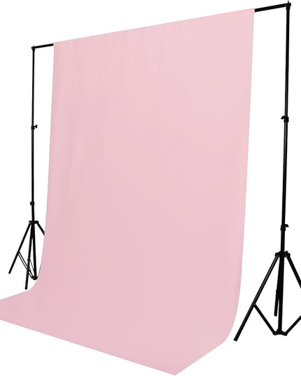 TRLYC Pink Background Backdrop - 5x7 FT Photography Booth Backdrop Background Screen for Photo Backdrop Video Photo Studio Screen Seamless for Party Birthday Wedding Photography