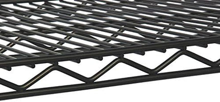 Omega 18" Deep x 54" Wide x 7" High Fixed Black Wall Mount Shelving Kit