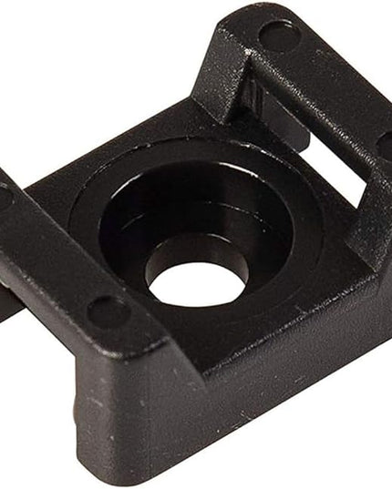 GTSE 12,000 Full Carton Of Black Screw Mounts, Zip Ties Up To 0.35" Wide, Saddle Type Zip Tie Anchors