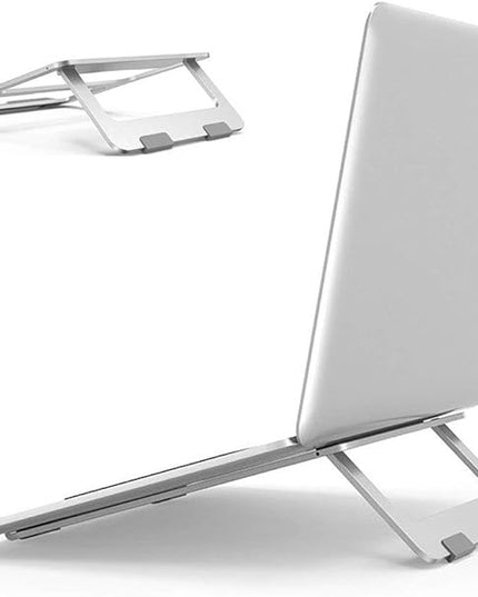 Soke-Six Laptop Stand,Aluminum Portable Foldable Laptop Support Stand Holder Desk Table Mobile Phone Stand for iPad MacBook Pro Air Notebook