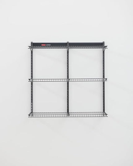 Rubbermaid Fasttrack Rail Storage 36"x12" 3-Shelf Kit, 350 lbs. Per Shelf, for Home/Garage/Shed/Workshop Organization