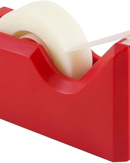 JAM PAPER Colorful Desk Tape Dispensers - Red - Sold Individually