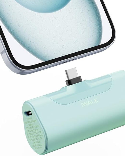 iWALK Portable Charger for iPhone 17/16/15 USB-C Small Power Bank 20W 4,500mAh Fast Charging Battery Pack Compatible with iPhone 15/16/17 Plus/17 Pro/17 Pro Max, Samsung Galaxy S25/S24/S23 Android