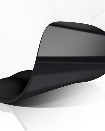 ITNRSIIET Ergonomic Mouse Pad, Cushioned Gel Wrist Rest, Non-Slip Base, Smooth Surface, Cute Multi-Color, 9.5 x 8.2 in, Black