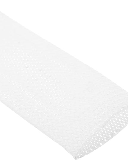uxcell Expandable Sleeving,2 3/8-inch 10ft Cable Sleeve, White