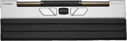 Contour Design Rollermouse Go - Portable Wireless Roller Mouse for Carpal Tunnel Relief, Compact Mouse with Bluetooth & USB, Ambidextrous 5-Button Design, Lightweight Aluminum, Mac & PC Compatible
