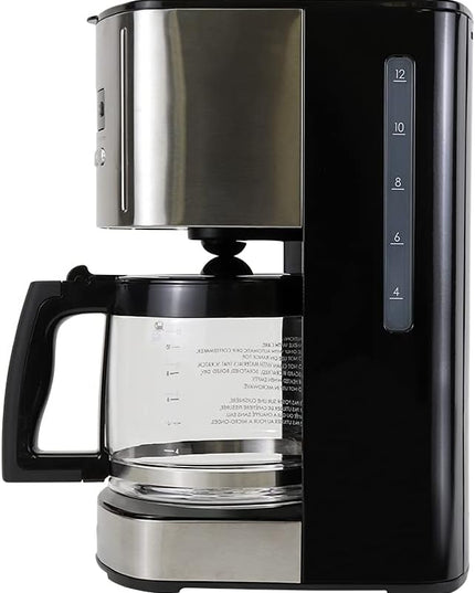 Kenmore Drip Coffee Maker - 12 Cup Programmable Cafe Machine With Glass Pot, Regular & Bold Brew, Auto Shut Off Large Water Reservoir, Reusable Filter, Kitchen Appliances, Black