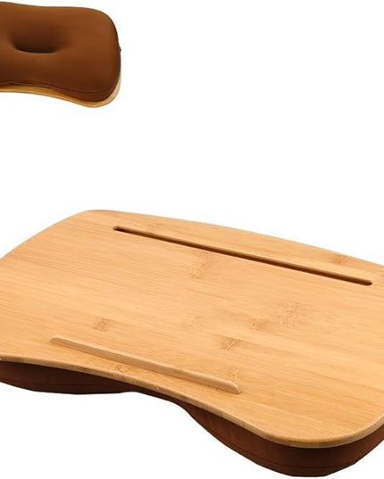 SUMISKY Lap Desk-Portable Laptop Table with Bamboo Platform Phone Holder (M(18.5"x11.8"))