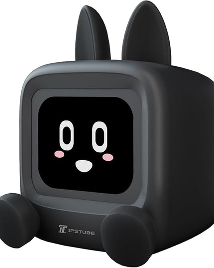 Small TV Audio Weather Clock,Weather Station,Robot Alarm Clock,Desktop Decoration, Retro Mini Small Cute Speaker