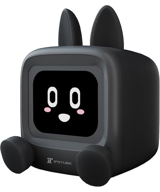 Small TV Audio Weather Clock,Weather Station,Robot Alarm Clock,Desktop Decoration, Retro Mini Small Cute Speaker