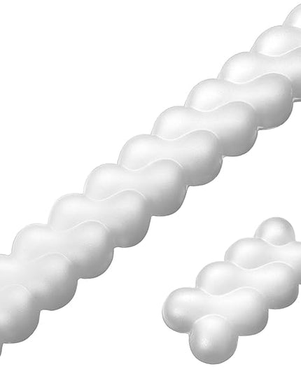 Wrist Rest for Keyboard and Mouse, Upgrade Enlarge Mouse Pad Wrist Rest, Ergonomic Memory Foam, Non-Slip Base for Computer Gaming & Office Work, 2 Piece Set, Clouds White (17.71x3.15+6.29x3.15 inch)