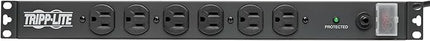 Tripp Lite 14-Outlet Rack Mount Surge Protector Power Strip PDU, 15A, 120V, 3000 Joules, 15ft Cord with 5-15P Plug, 1U Horizontal Rack Mount, Lifetime Manufacturer's Warranty (DRS-1215)
