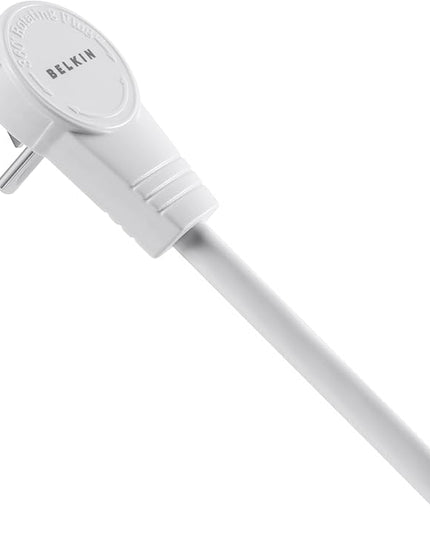 Belkin 6-Outlet SlimLine Power Strip Surge Protector, 6ft Cord and Rotating Plug, 700 Joules, White