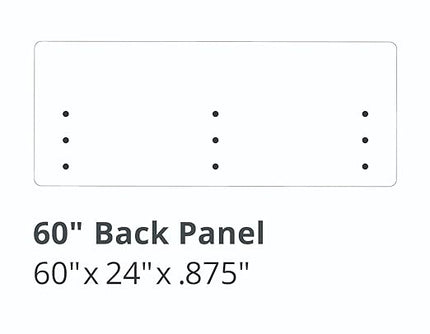 RCLM6024SG Reclaim Desktop Privacy Panel, Soundproof Desk Privacy Partition for Home or Office, 60" Width x 24" Height, Slate Gray