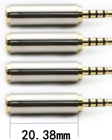 rgzhihuifz 3.5mm Female to 2.5mm Male Audio Adapter Converter Headphone 2.5mm to 3.5mm 3 Ring Jack Stereo or Mono 4 Pack