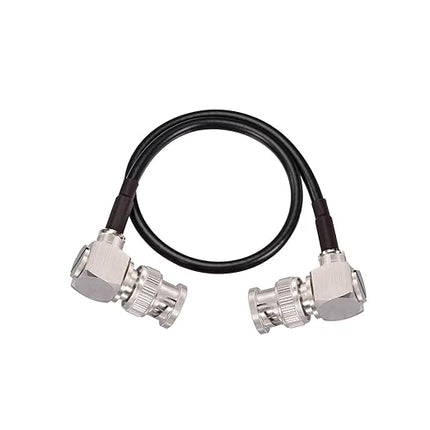 Superbat Thin 3G/6G/12G SDI Cable 1ft BNC Cable 75 Ohm Precision SDI Video Cable Right Angle Supports HD-SDI/3G-SDI/4K/8K Monitor Surveillance DVR Recorder