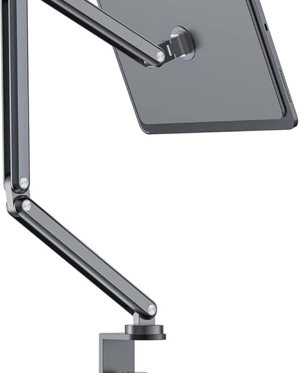 KU XIU Magnetic Arm Stand Only for iPad Pro 13" M4/M5 ONLY, Foldable Premium Aluminum Alloy Tablet Mount for Working, Multi-Node Adjustable Portable iPad Holder Desktop Stand