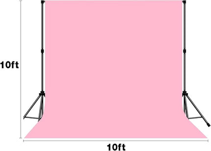 Large Size 10x10FT Pink Background Studio Background Photography Party Video Recording Portrait Screen Props