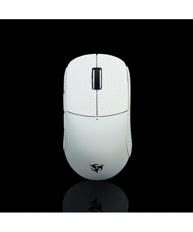 Grip Tape for Vaxee x Ninjutso Sora 4K - Anti-Slip,Enhanced Control, Sweat Resistance,Improves FPS Gaming Grip & Mouse Protection [Pre-Cut] White 0.4mm