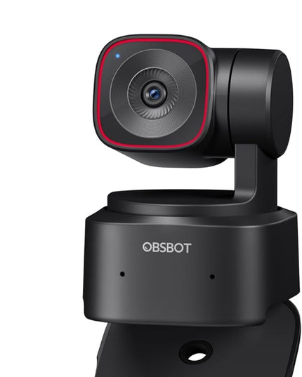 OBSBOT Tiny 2 Lite 4K Webcam for PC, AI Tracking PTZ Streaming Camera with 1/2" Sensor, Gesture Control, 60 FPS, HDR, Microphones, Web Camera for Desktop Computer, Laptop, Meeting, Video Calls, etc.