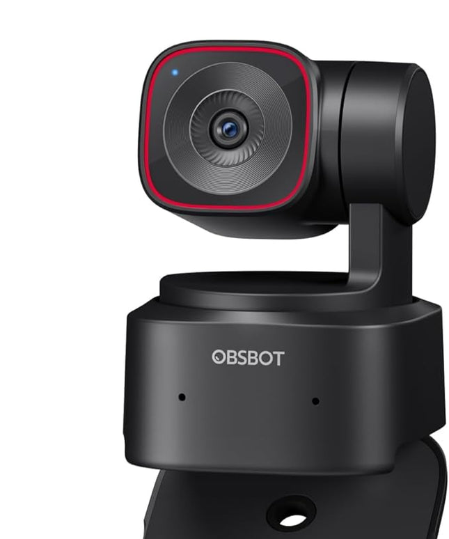 OBSBOT Tiny 2 Lite 4K Webcam for PC, AI Tracking PTZ Streaming Camera with 1/2" Sensor, Gesture Control, 60 FPS, HDR, Microphones, Web Camera for Desktop Computer, Laptop, Meeting, Video Calls, etc.