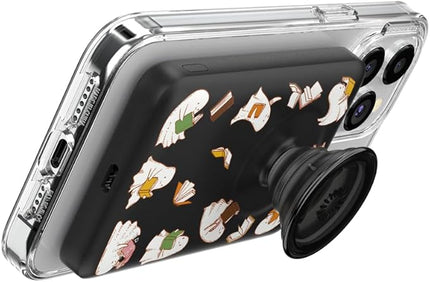 PopSockets PowerPack for MagSafe, Portable Phone Charger, Magnetic Wireless Portable Charger, 5000mAh, Halloween PopSocket - Spooky Book Club