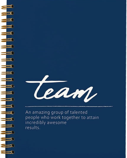 Navy Blue Meeting Notebook for Work, Employee Appreciation Gifts, Team Gifts for Employees, Thank You Gifts for Women Men Leader Boss Mentor Manager Coworkers Going Away Retirement, 5.5"x8.3"