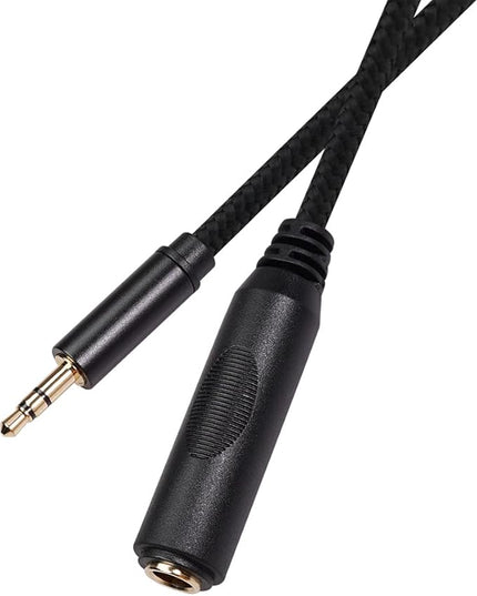 Smithok 2 Pack 3.5mm to 1/4 inch Female Headphone Adapter, Quarter 1/4 inch 6.35mm Stereo Female Jack to 1/8 inch 3.5mm Male Audio Adapter for Headphone, Amplifiers, Guitar, Amp etc.- 12inch/30cm