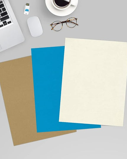 LUXPaper 8.5" x 11" Paper | Letter Size | Natural Linen | 80lb. Text | 500 Qty