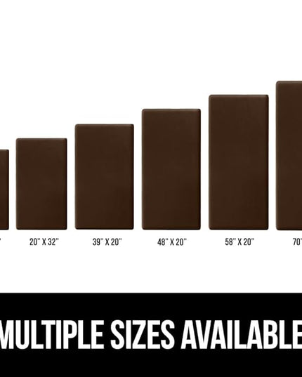 GORILLA GRIP Comfortable Cushioned Kitchen Mats for Floor, 70x24, Waterproof and Stain Resistant Soft Top, 3/4 Inch Thick Ergonomic Standing Desk Anti Fatigue Mat, Foam Supports Ankles and Feet, Brown
