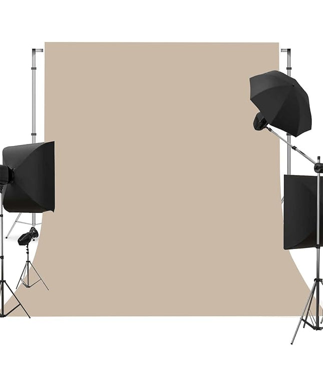Beige Photo Backdrop for Photoshoot Beige Background for Photography Photo Backdrop Curtain for Party 10 x 10 FT