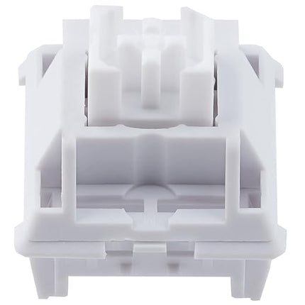 WS White Linear Mechanical Keyboard Lubed Switches, 5-Pin 45gf Quiet Pre-Lubed Switches with Standard MX Structure (35pcs)