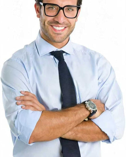 Siming Blue Light Blocking Glasses, Square Frame, Black, TR90 Lightweight Plastic, Anti-Slip Design, Unisex Adult