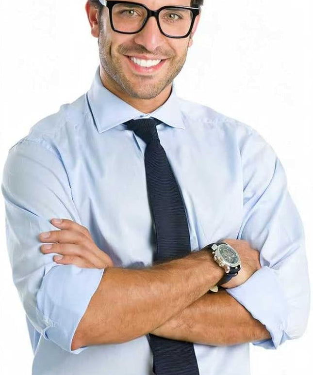 Siming Blue Light Blocking Glasses, Square Frame, Black, TR90 Lightweight Plastic, Anti-Slip Design, Unisex Adult