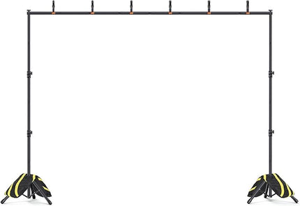 Backdrop Stand 10x7.5ft(WxH), Heavy Duty Adjustable Photo Back Drop Stand kit, Suitable for Party, Photography, Weddings