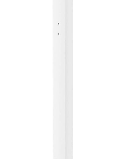 Metal Pole Floor Stand- CTA Premium Thin Profile Retail & Tradeshow Stand with VESA Plate and Base – Compatible with CTA’s Locking Mount (PAD-PARAW) or Any VESA Compatible Mount (ADD-CHKW) - White