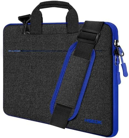 Hseok 17.3 Inch Laptop Shoulder Bag for Most 17.3" Dell Asus HP Lenovo Notebooks, Black Blue