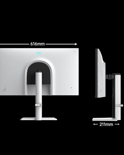KTC QHD Mini LED Monitor 27 Inch, 1440P 180Hz Gaming PC Monitor, HDR 1400, HDMI2.0, DP1.4, USB, Swivel/Height/Pivot/Tilt Adjustable, VESA Support, White, M27T6
