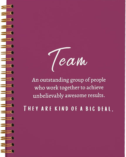 Raspberry Meeting Notebook for Work, Employee Appreciation Gifts, Team Gifts for Employees, Thank You Gifts for Women Men Leader Boss Manager Mentor Coworkers, Journals for Writing, 5.5"x8.3"
