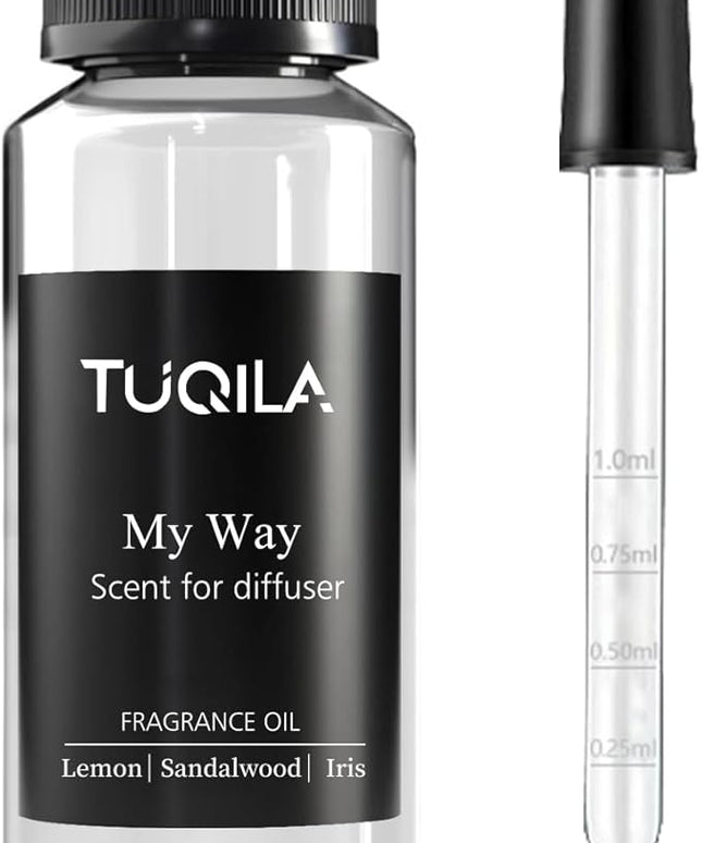 Tuqila Hotel Luxury Waterless Diffuser Oil My Way, Essential Scent Oil Usage Cold Air Waterless Diffuser, Scents Oils Bottle120 ML Home Natural Flavour