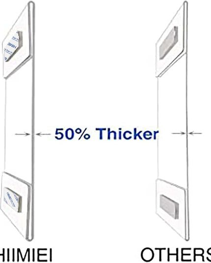 HIIMIEI Acrylic Sign Holder 8.5 x 11 Wall Mounted with Double Sided Tape, 8 1/2 x 11 Clear Plastic Frame for Office, Home, Store, and Restaurant No Drilling (6 Pack)