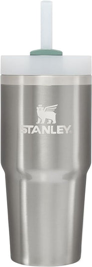STANLEY Quencher H2.0 Tumbler with Straw 14 oz | Flowstate 3-Position Lid | Cup Holder Compatible for Travel | Insulated Stainless Steel Cup | BPA-Free | Stainless Steel Shale