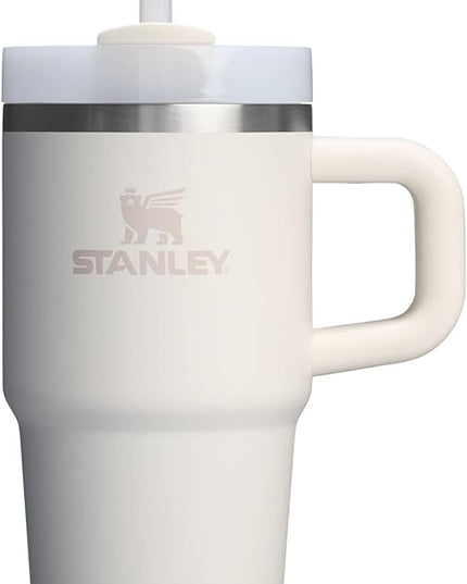STANLEY Quencher H2.0 Tumbler with Handle and Straw 20 oz | Flowstate 3-Position Lid | Cup Holder Compatible for Travel | Insulated Stainless Steel Cup | BPA-Free | Cream 2.0
