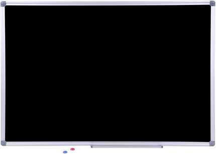 2 Pack Durable 48x36 Inch Large Magnetic Black Chalkboard – Wall-Mounted Hanging School & Office Board with Aluminium Frame & Integrated Marker Tray