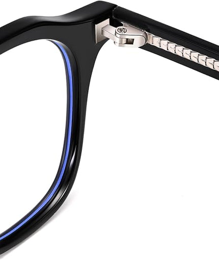 Dollger Blue Light Blocking Glasses For Woman Men Thick-Framed Square Non-Prescription, For Computer,Gaming, Phone Use