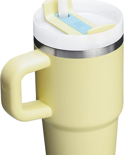 STANLEY Quencher H2.0 Tumbler with Handle and Straw 20 oz | Flowstate 3-Position Lid | Cup Holder Compatible for Travel | Insulated Stainless Steel Cup | BPA-Free | Pomelo