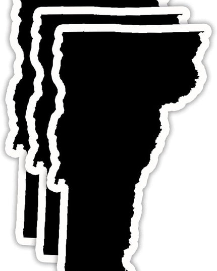 (3PCS) Vermont State Map Stickers, US State Stickers - Waterproof Vinyl Decals for Tumblers, Water Bottles, Laptops, Books, Scrapbooks, Great for Vermont Lovers 3 x 1.8 Inch