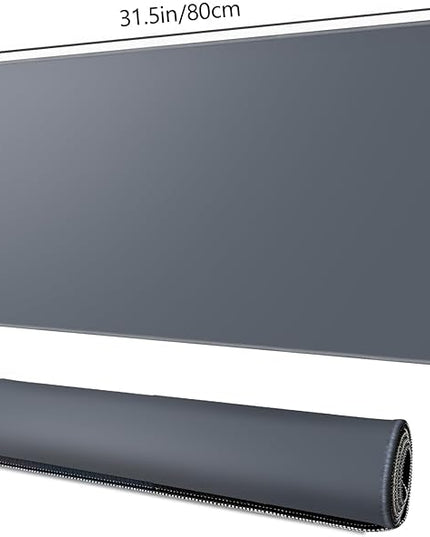 Galdas Gaming Mouse Pad XXL XL Large Long Extended Big Mousepad Non-Slip Rubber Keyboard Mouse Pad with Stitched Edges for Laptop Home Office (31.5x11.8x0.08 Inch) -Grey